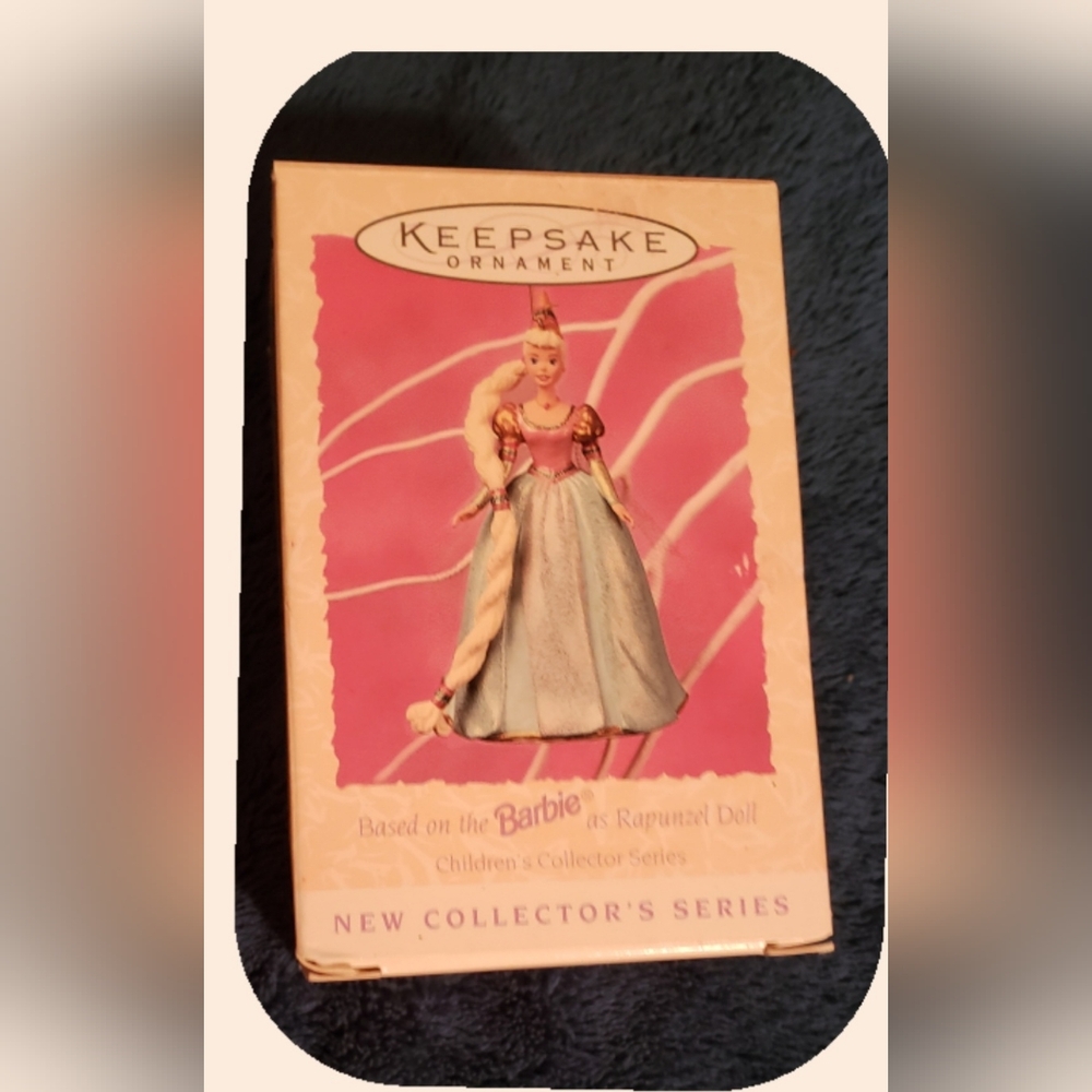 New RARE Vintage Barbie Hallmark Ornament Rapunzel Retired